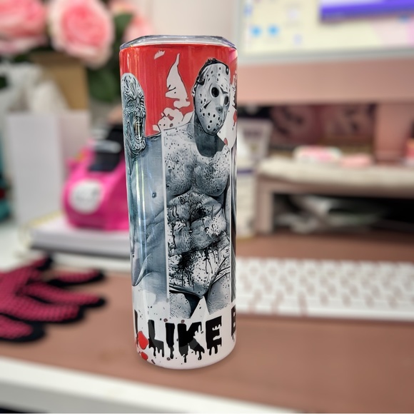 Boys of Horror 20oz stainless steel tumbler, drinks, water, Halloween, men, hot - Picture 4 of 5